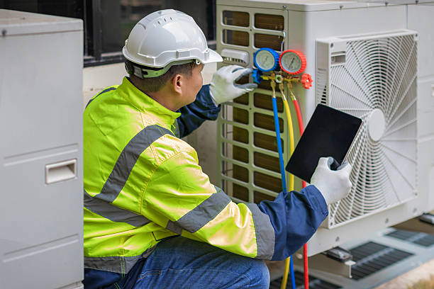 Professional Hvac technician working in La Porte, IN